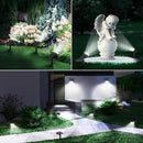 Linkind Solar Lights Outdoor Waterproof IP67, StarRay Dusk-to-Dawn Outdoor Solar Lights, 3 Lighting Modes Solar Spot Lights Outdoor for Garden, Yard, Landscape (Daylight, 2 Pack) by CozyNest Decor