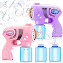 JOYIN 2 Bubble Guns with 2 Bottles Refill Solution, Bubble Machine Gun for Kids, Toddlers, Party Favors, Summer, Outdoors Activity, Wedding, Easter, Birthday Gift by TinyTreasures Baby Boutique