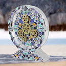 The Gears Clock Wall Clock Italy Collection with Moving Gears (Tramonti, 10 inch Round) by CozyNest Decor