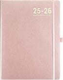 Planner 2025-2026 - JUL 2025 - JUN 2026, Academic Planner 8.5" x 11", 2025-2026 Planner Weekly and Monthly, Leather Cover Planner with Thick Paper, Back Pocket with Notes Pages - Rose Gold by TinyTreasures Baby Boutique