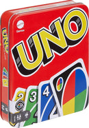 Mattel Games UNO Card Game in a Collectible Storage Tin for Kids, Adults, Families, Parties & Travel, 2 to 10 Players (Amazon Exclusive) by TinyTreasures Baby Boutique