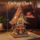 ROKR 3D Wooden Puzzles for Adults, Cuckoo Clock Model Kit, Room Home Decor DIY Watch Making Kit Functional Mechanical Building Toys, Hobbies Birthday Christmas Day Gifts for Men Women Kids 14+ by TinyTreasures Baby Boutique