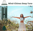 Wind-Chimes-Outdoor-Deep-Tone, Large Soothing Melodic Tones Windchimes, Wind Chimes for Outside, Memorial Wind Chime Best Gift for Mom Women Grandma Neighbors(32" Forest Green Coated Aluminum) by CozyNest Decor