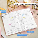Legend Planner Daily for 3 Months – Undated Monthly Weekly & Daily Planner to Hit Goals. Organizer & Productivity Journal, A5 (Rose Gold) by TinyTreasures Baby Boutique