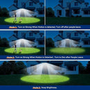 65W LED Flood Lights Outdoor, 6500LM, Waterproof, 6500K Motion Sensor Flood Lights Outdoor with Adjustable 3 Head Detected Floodlight for Outside Entryway Garage, Yard, Porch, 2Pack by GreenHaven Gardens
