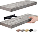 Sorbus Floating Shelves for Wall, Bathroom Shelves Wall Mounted for Kitchen, Bedroom, Bathroom Storage Over Toilet, Hanging Book Shelf for Wall Home Decor Living Room (Gray, 2 Pack) by CozyNest Decor