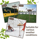 Metal Bird Bath for Outside, 36.2" Height Birdbath Bowl Standing Bird Feeders for Outdoors with 4 Prongs Base Stake, Freestanding Birdfeeders for Garden Yard Lawn Decor (Brown) by GreenHaven Gardens