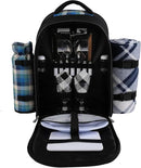 apollo walker Picnic Backpack Bag for 2 Person with Cooler Compartment, Detachable Bottle/Wine Holder, Fleece Blanket, Plates and Cutlery Set by GreenHaven Gardens