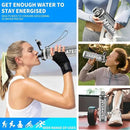 Water Bottle, 32 oz Motivational Water Bottles with Time Marker-Tritan & BPA Free, Sports Water Bottle with Time to Drink & Strap, Wide Mouth, Leakproof -Gift for Christmas Gym Fitness & Outdoor by CozyNest Decor
