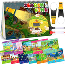 Search and Find Books for Kids 3-5,Toddler Preschool Larning Activities Educational Toys for 3 4 5 6 Year Old Boys Girls, Travel Game for Road Trip Car Airplane, Easter Basket Stuffers Gifts for Kids by TinyTreasures Baby Boutique