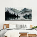 Modern Wall Art Natural Home Wall Decorations Canvas Art Wall Decor Prints Mountain Lake View Landscape Large Wall Art For Living Room Bedroom Kitchen Office Artwork Decor 29"×58" by CozyNest Decor