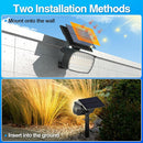 108 LED Solar Spot Lights Outdoor, Solar Lights Outdoor IP65 Waterproof, 3 Modes Solar Landscape Spotlights, Large Solar Panel Solar Powered Lights for Garden Yard Pathway(Warm White/4 Pack)