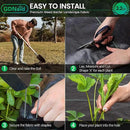 Weed Barrier 6ftx100ft Landscape Fabric Roll, Premium 3.2oz Black Weed Barrier Fabric Garden Landscaping Fabric by GreenHaven Gardens