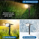 Solar Spot Lights Outdoor Waterproof IP65, 6 Pack Landscape Spotlights with 46 LEDs, 3 Modes Auto On/Off Solar Powered Flood Lights for Outside Pathway, Yard, Garden, Walkway (Warm White) by CozyNest Decor