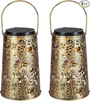 Solar Lanterns Butterfly Warm Cool Light Outdoor Waterproof Metal Decor Home Garden Yard Backyard Porch Table Pathway for Women Grandma Gifts 2pcs by GreenHaven Gardens