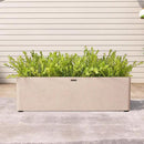 31 Inch Rectangular Concrete Planter,Durable All-Weather Use with Drainage Holes,Large Rectangular Planter for Outdoor Indoor Plants by GreenHaven Gardens