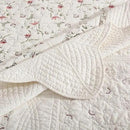 MarCielo 3-Piece 100% Cotton Oversized Bedspread Lightweight Quilt Coverlet Embroidery Farmhouse Bedding Set (TC Soft White,Oversized Queen (100"x106")) by CozyNest Decor
