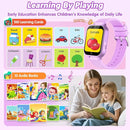 Smart Watch for Kids Girl Gift Ages 3-12, 2 Screen Protector, 26 Puzzle Games, HD Camera Video Music Player Touchscreen Pedometer, Educationtal Toy Brithday Gifts for Girl Ages 4 5 6 7 8 9 10(Purple) by TinyTreasures Baby Boutique