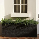 42 Inch Rectangular Concrete Planter（42Lx14Wx15H，58 Pounds）,Durable All-Weather Use with Drainage Holes,Large Rectangular Planter for Outdoor Indoor Plants by GreenHaven Gardens