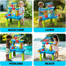 CozyBomB™ Water Table for Toddlers 3-5 | Outdoor Toys Water Play Table, Magnetic Fishing Toy Game, Summer Splash Pond Showers Sand Activity, Sensory Party Birthday Gift Kids Ages 4-8 9-12 (3-Tiers) by TinyTreasures Baby Boutique