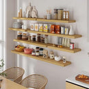 72 Inch Floating Shelves, 72 x 9 Rustic Wooden Fireplace Mantel, 9 Inch Floating Shelf for Wall, Farmhouse Wall Shelves for Home Storage & Display, Oak Color, Set of 1 by CozyNest Decor