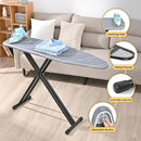 APEXCHASER Ironing Board with Silicon Iron Rest, Heavy-Duty Legs and Heat Resistant Cover, 13x53 inch, Black by CozyNest Decor