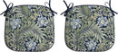 Arden Indoor/Outdoor Foam Seat Pad, 2 Pack, 17 x 16, Patio Cushion, Water Repellent, Fade Resistant, Foam Cushion Sapphire Morrison Floral by GreenHaven Gardens