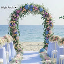 RUBFAC Metal Garden Arch, Wedding & Event Decoration, Garden Trellis for Climbing Plants, Assemble Freely 2 Sizes for Various Climbing Plant Roses Vines Bridal Party Decoration White, 1 Pack by GreenHaven Gardens