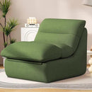 Misolant Bean Bag Chairs，Big Corduroy Fabric Sofa Bean Bag Chair for Adults and Teens with High-Resilience Sponge, Non-Slip Base Floor Lounge Sofa for Home, Living Room, Bedroom, Gaming Green by CozyNest Decor