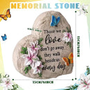 Jetec Memorial Garden Stone Sympathy Gift Decor Those We Love Don't Go Away Memorial Bereavement in Memory of Loss of Loved One Condolence Gifts for Outdoors(6 Inch) by GreenHaven Gardens
