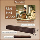 Handmade Fireplace Mantel Shelf 48", Extra Wide Rustic Wood Mantles for Over Fireplace, Wall Mounted Floating Mantel Shelves for Living Room Decor (Dark Walnut, 48Lx6Hx8D) by CozyNest Decor