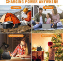 Power Bank with AC Outlet 100W Portable Power Station 26400mAh Battery Pack 97Wh Portable Outlet Charger 110V Battery Bank for Camping Emergency and Home Use by TinyTreasures Baby Boutique