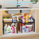 17.3 Inches Metal Storage Shelves,150LBS Heavy Duty Shelving Units and Storage For Small Appliance,Adjustable Utility Storage and Organization Shelf Rack For Kitchen Cabinet Closet Under Sink Pantry by CozyNest Decor