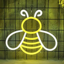 Bee Neon Sign - Dimmable Honey Neon Light Wall Decor, Birthday Party Decorations for Home, Patio, Garden, Bars, Hotels, Stores - Gift for Friends, Family, and Kids by GreenHaven Gardens