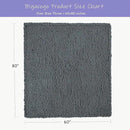 Bigacogo Chunky Knit Throw Blanket for Couch, 60x80 inches, 100% Hand Knitted with Thick Jumbo Chenille Yarn, Cozy Soft Large Rope Knot Cable Crochet Blankets for Sofa Bed Living Room, Iron Gray by CozyNest Decor