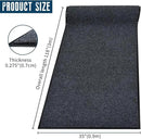 Rubber Door Mat About W3' ×L10' Heavy Duty Large Outdoor Indoor Mat Durable Entrance Doormat Waterproof Rubber Back Rugs for Home Entryway Patio Porch Office Business Areas (Grey) by GreenHaven Gardens