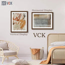 VCK 22x28 Picture Frame 3 Pack, Brown Wood Poster Frame with Exclusive Wood Grain, Wall Mounting Hanging by CozyNest Decor