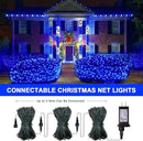 JMEXSUSS 360 LED Blue Net Lights Outdoor, Connectable 12ft x 5ft Christmas Net Lights Plug in with Remote, 8 Modes Waterproof Christmas Mesh String Lights for Bushes Christmas Decorations by GreenHaven Gardens