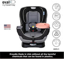 Travel Tray Oval USA Made Extend Your Current Cup Holder to Hold Your Cup Plus A Tray for Snacks, Toys and Accessories. Use in a Car Seat, Booster, Stroller, Golf Cart, Outdoor Chair, (Peach) by TinyTreasures Baby Boutique