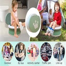 Travel Potty for Toddler, Portable and Foldable Toilet, Apply to Seat Emergency Toilet for Car, Camping, Outdoor, Indoor (green, small) by TinyTreasures Baby Boutique