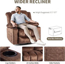 Recliner Chair Rocker Modern Ergonomic Lounge 360 Degree Swivel Single Sofa Seat Living Room Lounge Recliners on Clearance Foam Filling by CozyNest Decor
