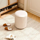 Ottoman with Storage Set of 2, Velvet Storage Ottoman, Upholstered Sponge Vanity Stool Support 300lbs, Multifunctional Coffee Table Foot Rest Ottomans for Living Room Bedroom, Beige by CozyNest Decor