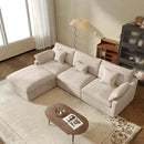 JACH L-Shaped Sectional Couches for Living Room, Cloud Sectional Couch with Deep Seat, Modular Sectional Sofa with Chaise, Covers Removeable & Washable, Sofas Furniture for Living Room, Khaki by CozyNest Decor