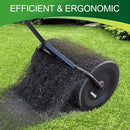 Walensee 24 Inch Compost Spreader Peat Moss Spreader with Upgrade T Shaped Handle for Planting Seeding Durable Lightweight Metal Mesh Spreader for Lawn and Garden Care Manure Spreaders Roller Patented by GreenHaven Gardens