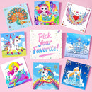 Marlrin Gem Sticker Kit for Kids, 8 Unicorn Princess Themes, Crafts Kits for Girls Ages 4-8, Arts & Crafts Toys, Diamond Art Kits for Kids - Birthday and Christmas Gift for Girls Ages 3, 4, 5, 6, 7, 8 by TinyTreasures Baby Boutique