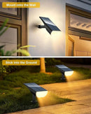 BAXIA TECHNOLOGY Solar Spotlights Outdoor Waterproof, 3 Lighting Modes Spot Lights, Dusk to Dawn Solar Powered Outdoor Lights for Yard Pathway Driveway Landscape, Warm White, 2 Pack by GreenHaven Gardens
