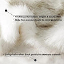 BATTILO HOME Luxury White Faux Fur Throw Blanket Long Pile with Black Tips, 51"x67", Super Warm Thick Faux Fur Blanket for Couch, Bed, Fuzzy Fluffy Elegant Cozy Blanket by CozyNest Decor