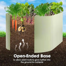 Worth Garden Heavy Duty Galvanized Steel Raised Garden Bed Kit with Powder Coated Olive Green Finish - 48" L. x 24" W. x24 H. - Metal Planter Box for Vegetables, Flowers, Herbs - Outdoor Gardening by GreenHaven Gardens