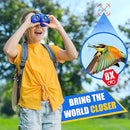 LET'S GO! Binocular for Kids, Compact High Resolution Shockproof Binoculars by TinyTreasures Baby Boutique