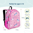 Wildkin 15-inch Kids Backpack – Durable, Padded, Adjustable for School & Travel - Rainbow Unicorns by TinyTreasures Baby Boutique